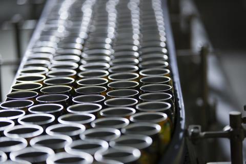Compressed air is used in nearly every stage of aluminum can manufacture.
