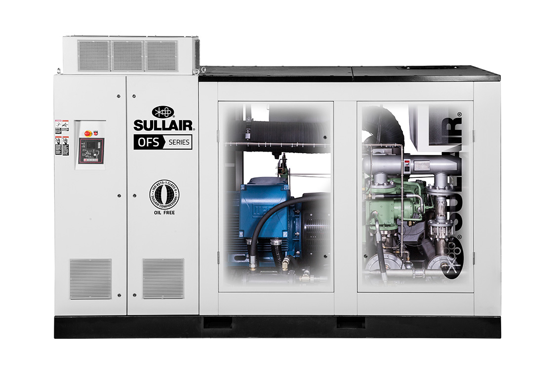 Sullair OFS180 oil free air compressor