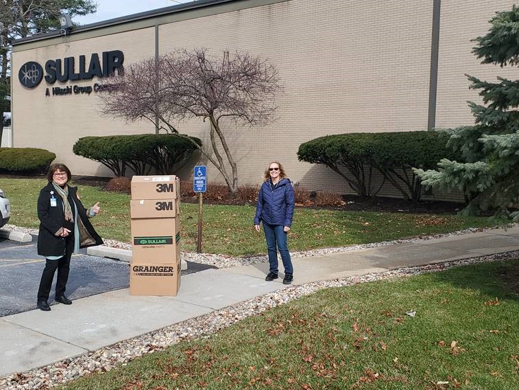Sullair Donates Respirators to Franciscan Health Michigan City
