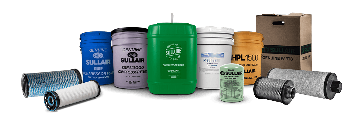 Sullair genuine parts & fluids assortment
