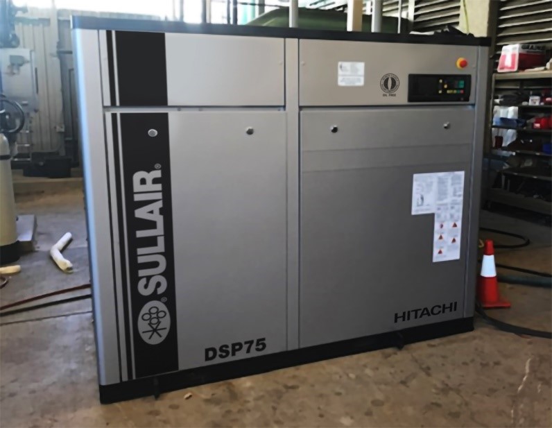 Un compresor de la serie DSP de Sullair ayuda a operar una instalación de fabricación de semiconductores en Santa Clara (California)