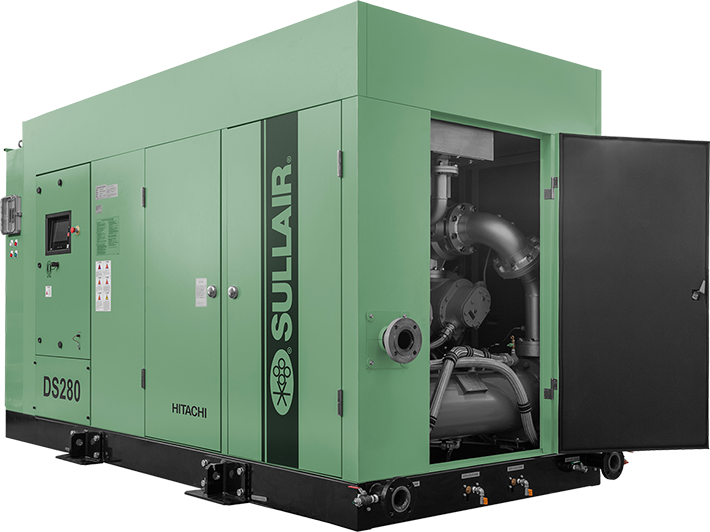Sullair DS280 oil free industrial rotary screw air compressor