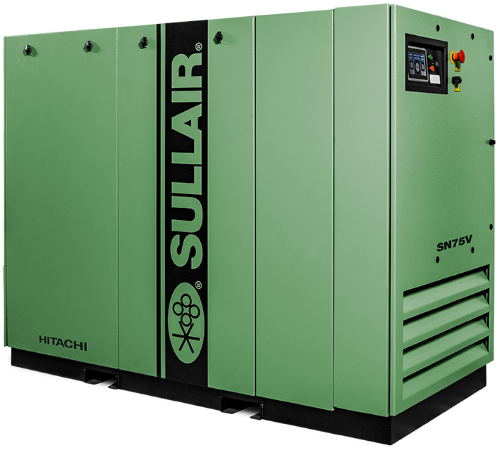 Compresseur d'air à vis rotative industriel Sullair SN75V