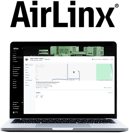 Rapport d'état sur la connectivité à distance AirLinx® pour les compresseurs portatifs