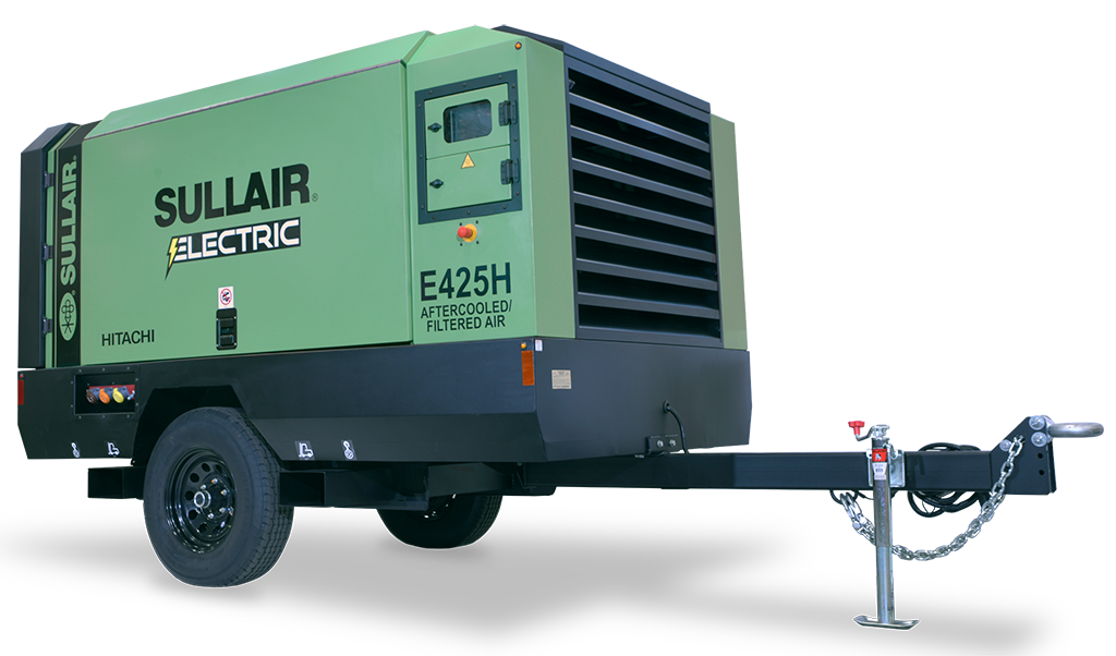 Sullair E425H electric portable air compressor 