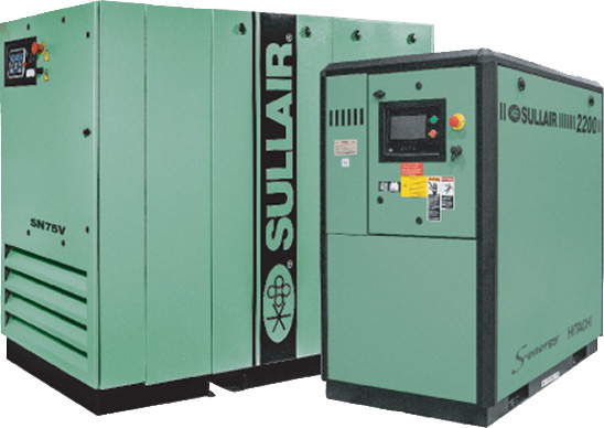 Sullair SN55 & S-energy 2200 industrial air compressors