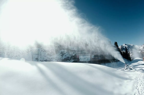 Compressed air is an important part of the snow making process