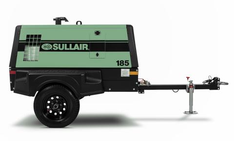 Sullair 185 portable air compressor with telematics