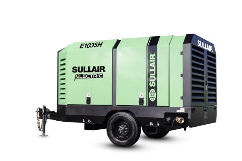 Sullair E1035H electric portable compressor wins 2023 Rental Magazine Editor's Choice award.