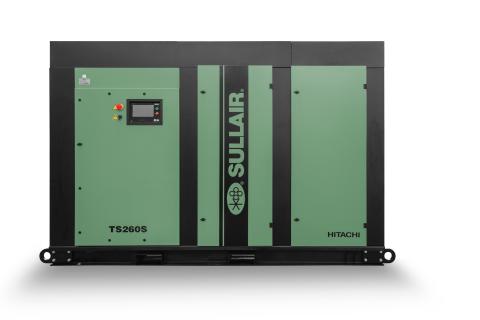 The Sullair TS 190-260 Series two-stage rotary screw air compressors offer best-in-class efficiency*.