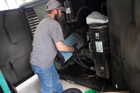 Old and clogged inlet filters use more energy and raise energy costs.