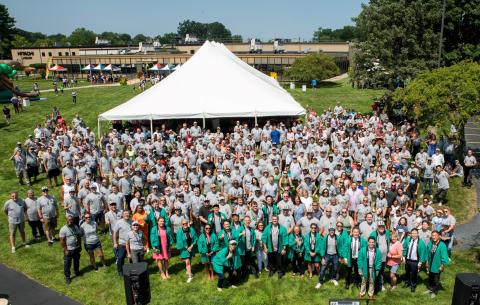 Hitachi Global Air Power employees celebrate the Sullair 60th anniversary. 