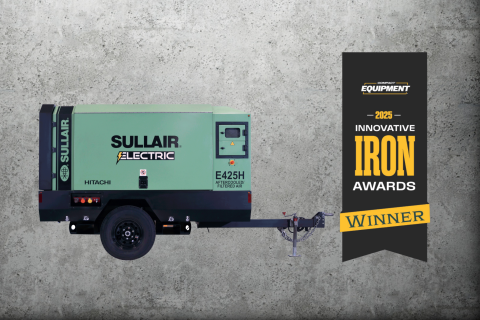 Innovative Iron Award Badge and Sullair E425H portable air compressor